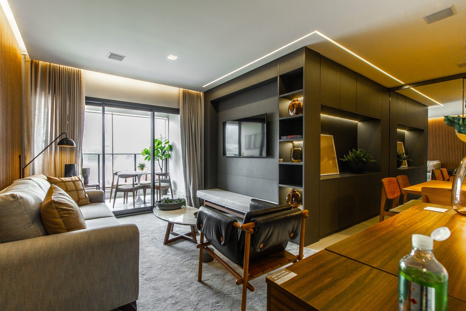 Perspectiva - Sala de estar/jantar